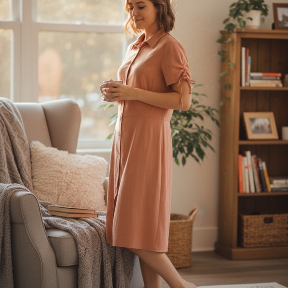 Theory Peach Dress - Picture 13 of 13